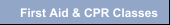 First Aid & CPR Classes